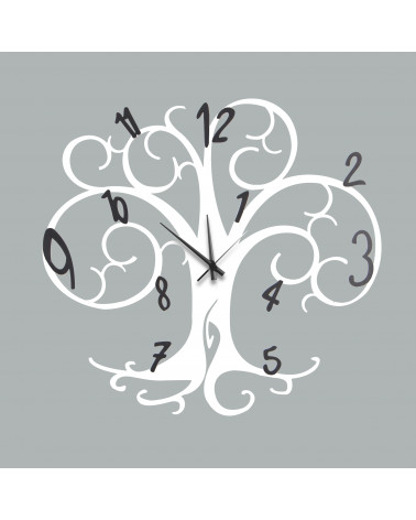 orologio da parete albero della vita colore bianco