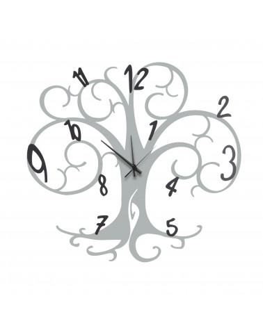 orologio da parete albero della vita colore argento