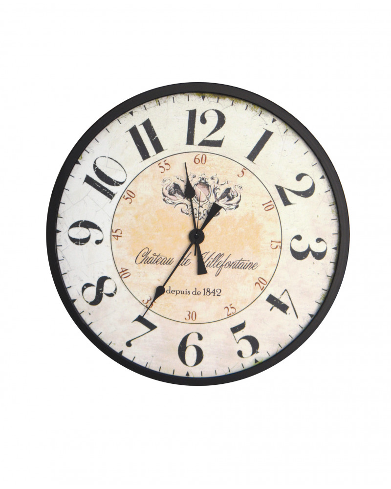 Orologio da parete vintage Chateau de Villefontaine 60 cm