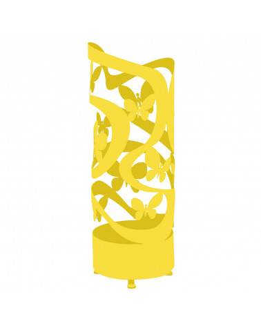 portaombrelli design farfalle colore giallo