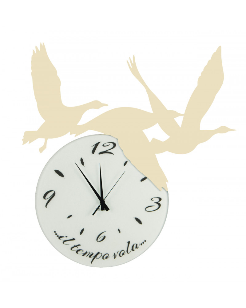orologio di parete particolare Volare colore avorio