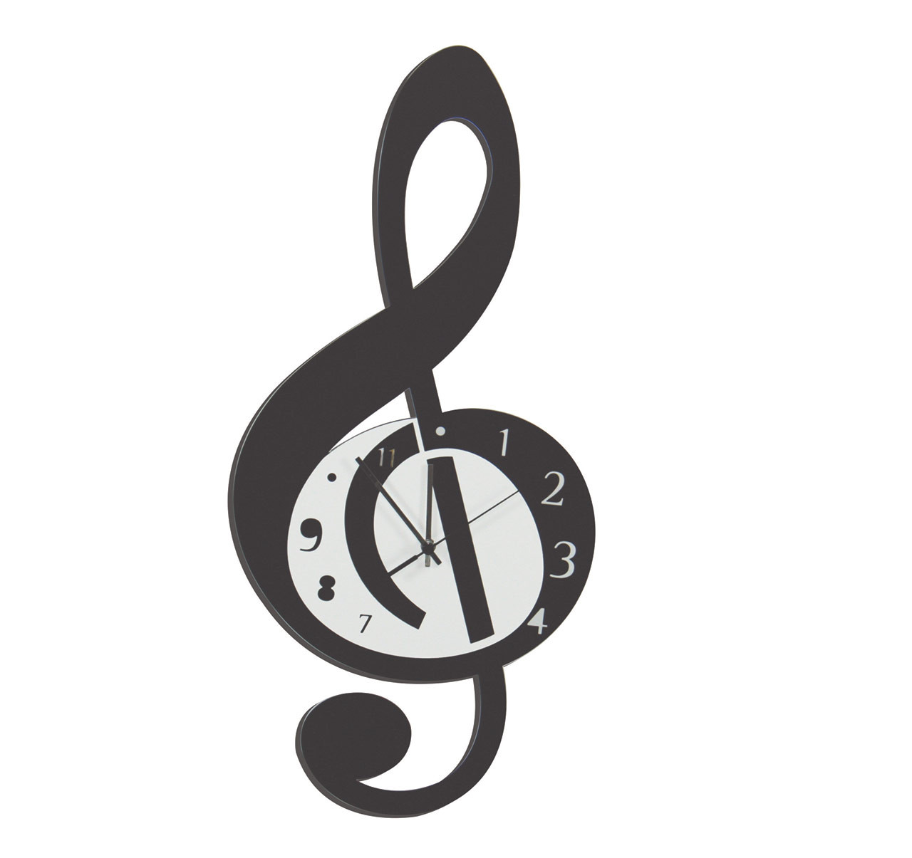 dfegyfr Note Musicali Farfalla Colorata Orologio da Parete Silenzioso Non ticchettio Acrilico 10 Pollici Home Office Scuola Orologio Decorativo Rotondo Art 
