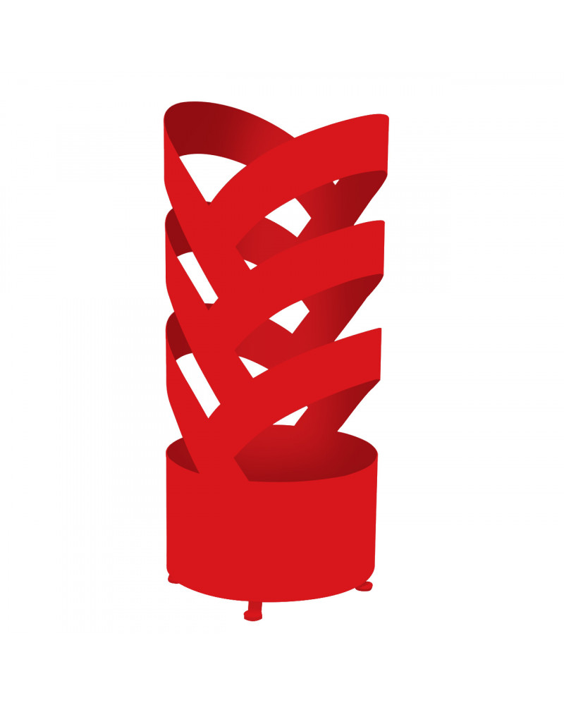 Portaombrelli design in metallo Archi colore rosso