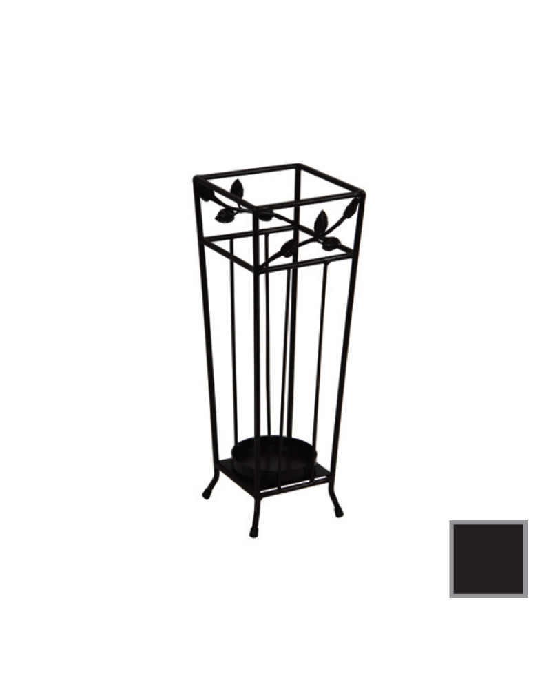 vidaXL Porta Ombrelli Design in Acciaio Nero Portaombrelo Supporto Ombrello
