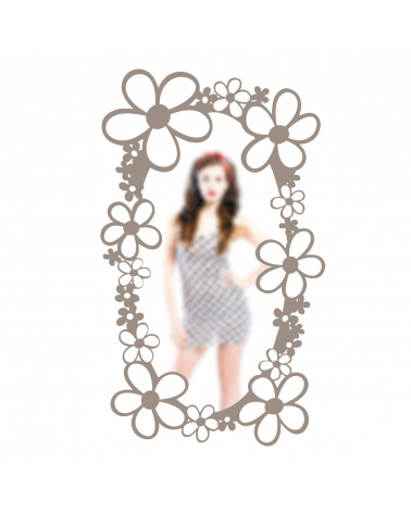 specchio design fiori
