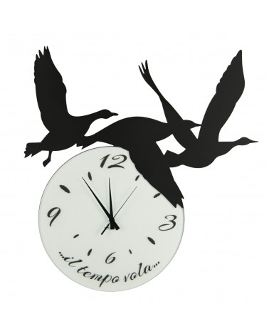 orologio di parete particolare Volare colore nero